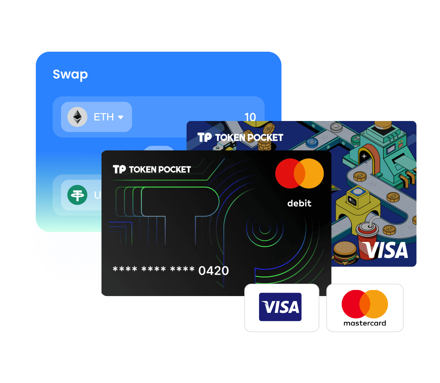 TokenPocket 閃兌操作資訊示意